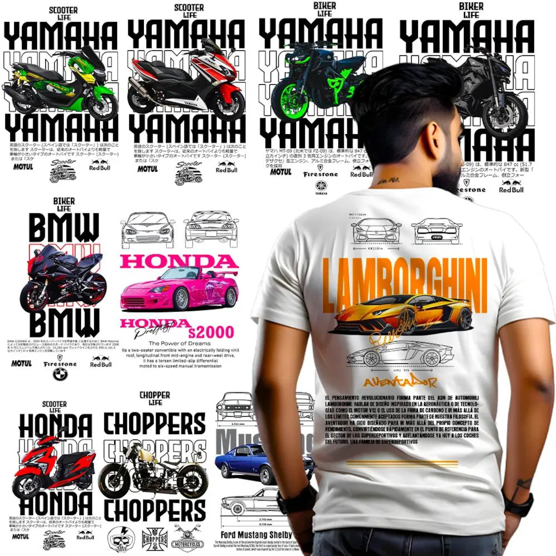 1000+ Car Design Bundle for POD Store Tshirt Business 04