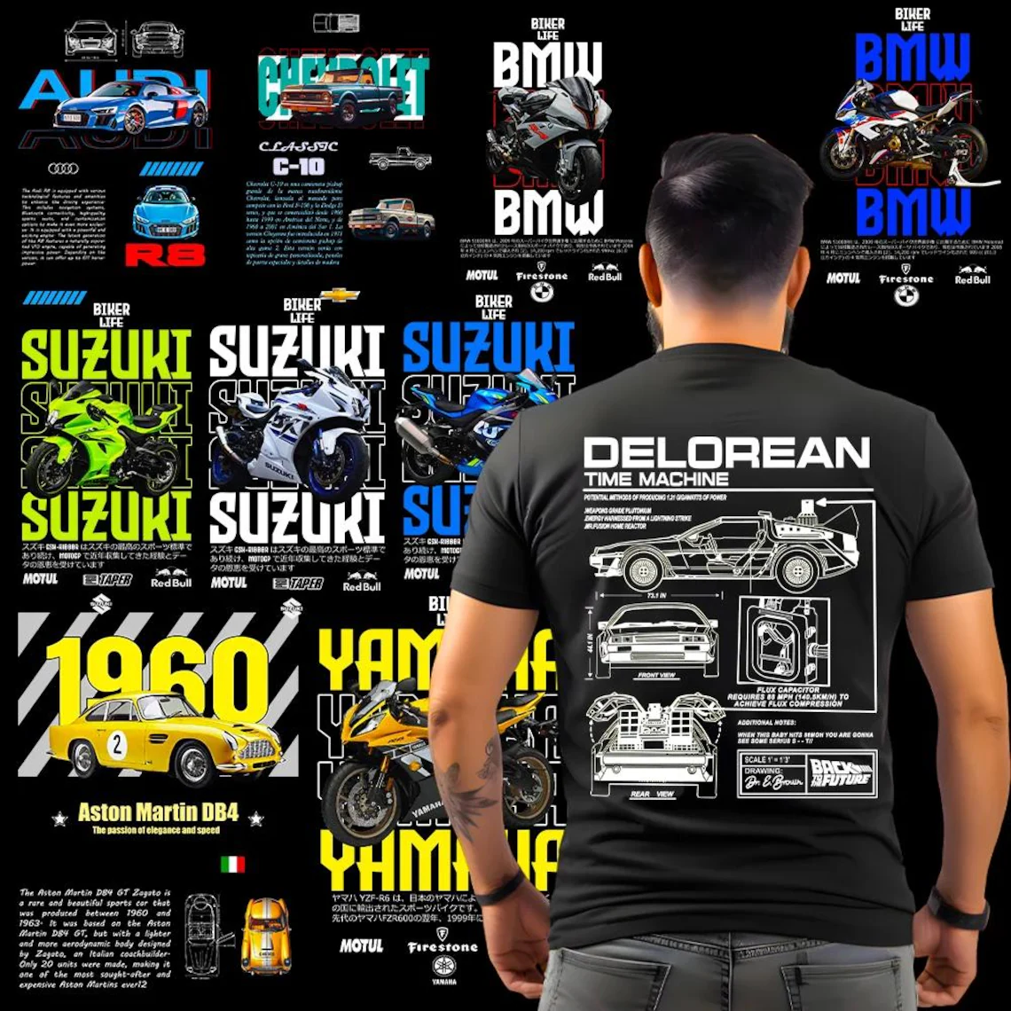 1000+ Car Design Bundle for POD Store Tshirt Business 06