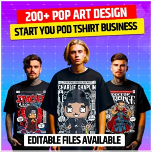 POP ART DESIGN BUNDLE FOR POD BUSINESS