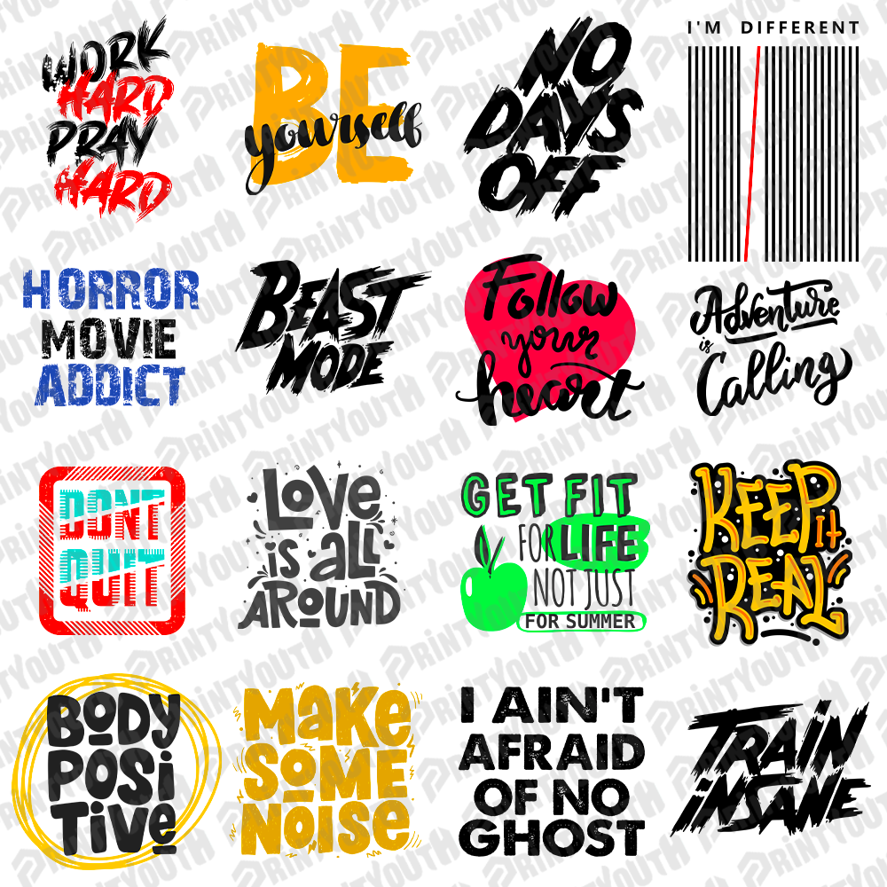 150+ Typography Design Bundle v5 for POD Business Main