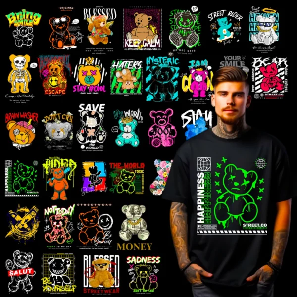 100+ Bear Streetwear Design Bundle - Image 7