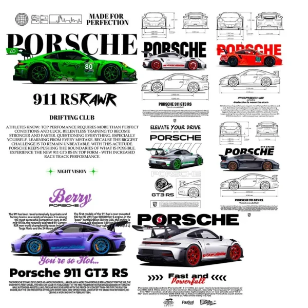 10 Porsche Sports Car Design Bundle - Image 3