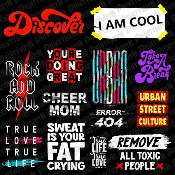 150+ Typography Design Bundle V5 - Image 4