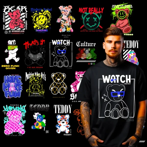 100+ Bear Streetwear Design Bundle - Image 5
