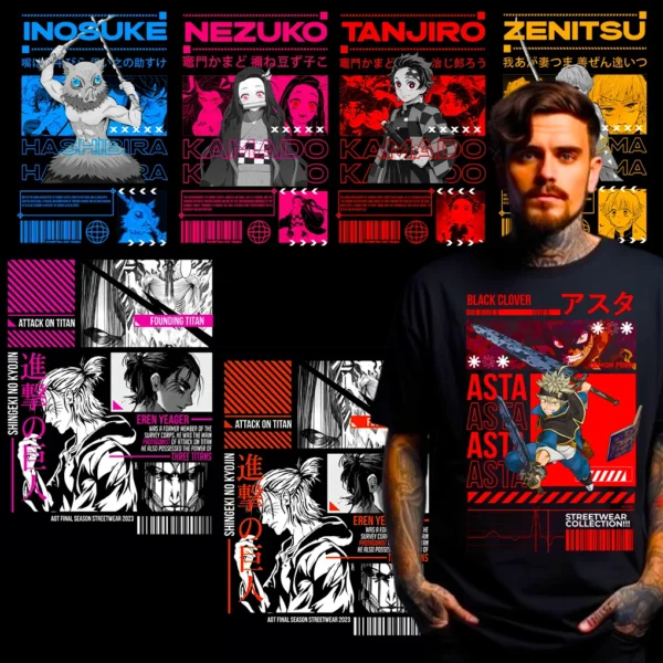 250+ Premium Anime Tshirt Bundle - Image 4
