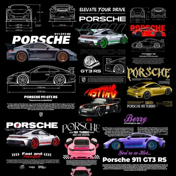10 Porsche Sports Car Design Bundle - Image 4
