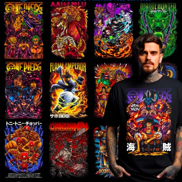 10,000+ Anime T Shirt Design Bundle - Image 6