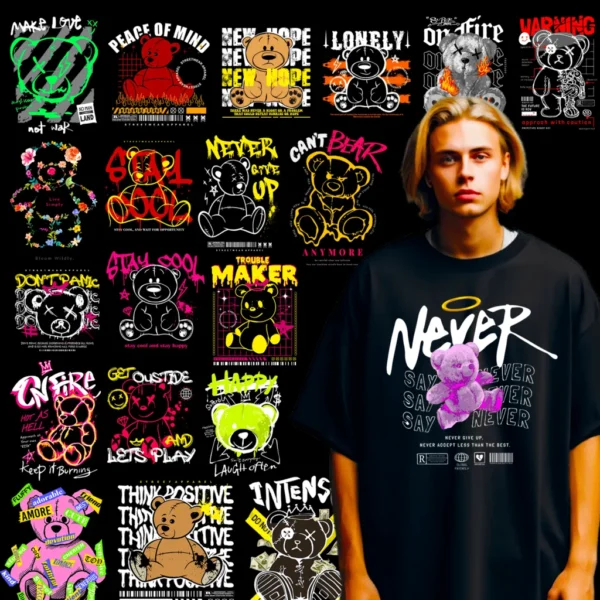 100+ Bear Streetwear Design Bundle - Image 2