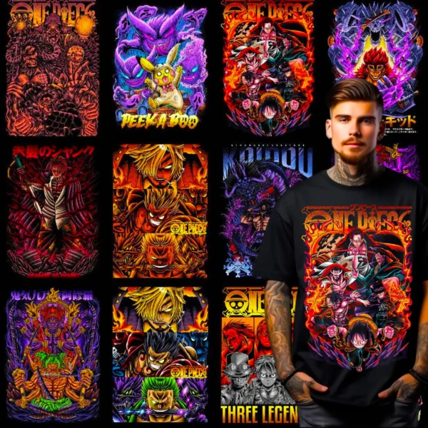 10,000+ Anime T Shirt Design Bundle - Image 4