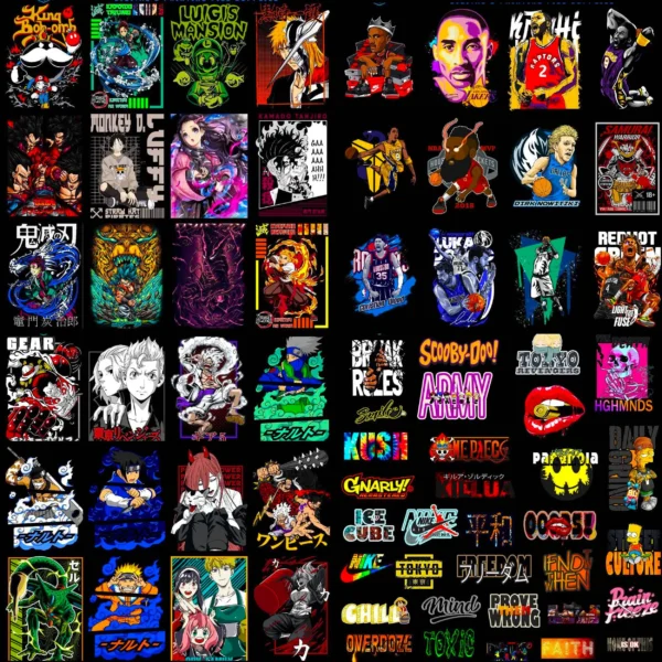 10,000+ Anime T Shirt Design Bundle - Image 2