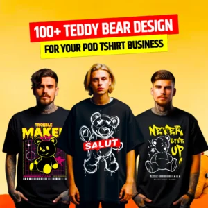 100+ Teddy Bear Design Bundle for POD Business Main