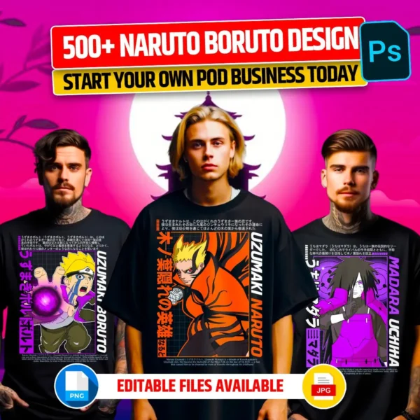 500+ Naruto-Boruto Anime Design