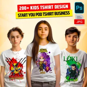 200+ KIDS Design Bundle for POD Business Main