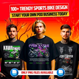 100+ Car & Bike Design Bundle for POD Business Main