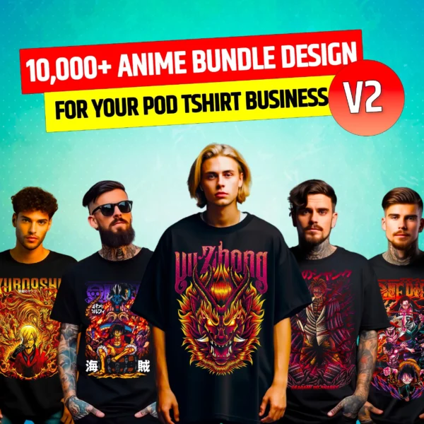 10000+ Anime Design Bundle for POD Business Main