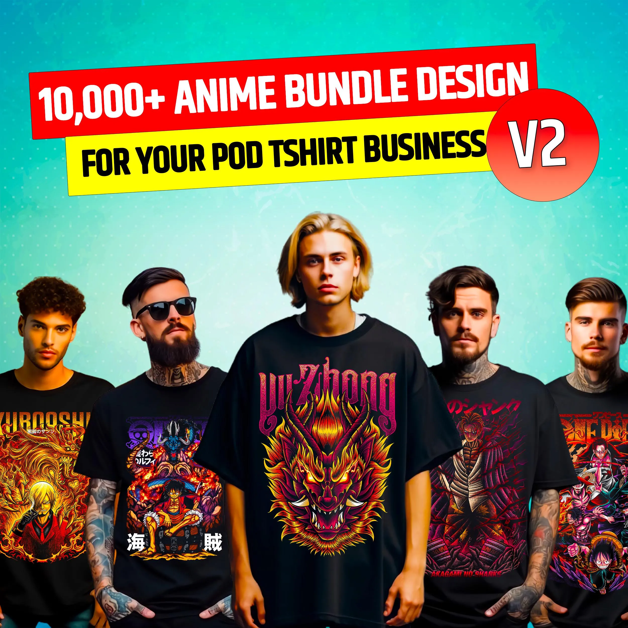 10000+ Anime Design Bundle for POD Business Main